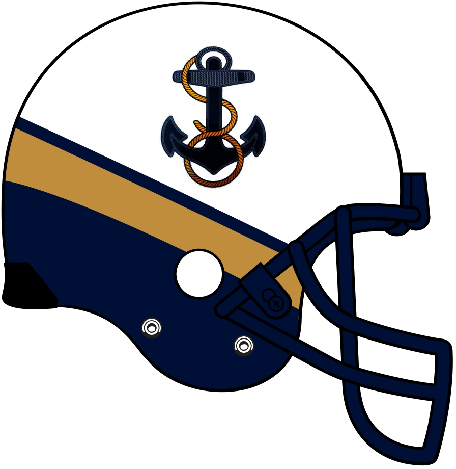 Navy Midshipmen 2012-Pres Helmet Logo iron on transfers for T-shirts
